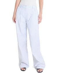 Twp - Sulli Ticking Stripe Cotton Pants - Lyst