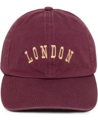 David & Young - London Embroidered Cotton Baseball Cap - Lyst