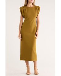 AREA STARS - Jera Knit Midi Dress - Lyst