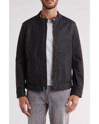 Frye - Cafe Leather Racer Jacket - Lyst