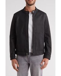 Frye - Cafe Leather Racer Jacket - Lyst