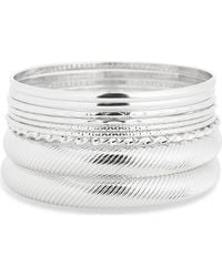 Nordstrom Rack - Set Of 9 Bangle Bracelets - Lyst