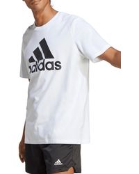 adidas - Single Jersey Cotton Big Logo Graphic T-shirt - Lyst
