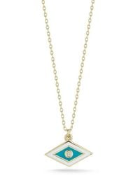 Ember Fine Jewelry - Diamond Accent Evil Eye Pendant Necklace - Lyst