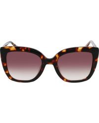 Longchamp - Le Pliage 53Mm Gradient Rectangular Sunglasses - Lyst