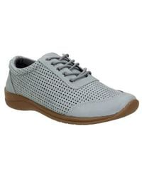 David Tate - Suede Perforated Derby - Lyst