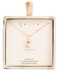 Leith - Initial Pendant Necklace - Lyst
