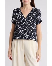 DR2 by Daniel Rainn - Daniel Rainn Pinch Sleeve Blouse - Lyst