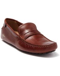 lacoste concours 118 leather penny loafer