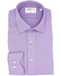lorenzo uomo trim fit dress shirt