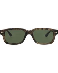 Montblanc - 53Mm Rectangular Sunglasses - Lyst