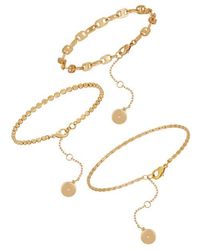 Vince Camuto - Set Of 3 Assorted Chain Bracelets - Lyst