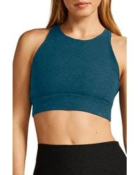 Beyond Yoga - Enlighten Space Dye Longline Sports Bra - Lyst