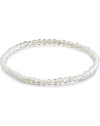 Sterling Forever - Beaded Stretch Bracelet - Lyst