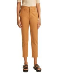 Vince - Cotton Blend Cigarette Trousers - Lyst