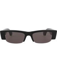 McQueen - 54Mm Half Rim Sunglasses - Lyst