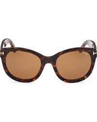 Tom Ford - Tamara 54Mm Round Sunglasses - Lyst