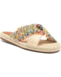 Kurt Geiger - Kensington Espadrille Slide Sandal - Lyst
