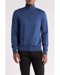 Tom Baine - Solid Quarter Zip Pullover - Lyst
