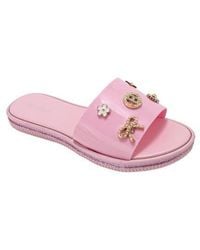 Bebe - Charm Slide Sandal - Lyst