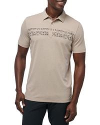 Travis Mathew - Deserted Cove Floral Stripe Piqué Polo - Lyst