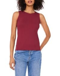 Halogen® - Fitted Ribbed Tank Top - Lyst