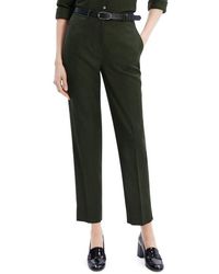 Theory - High Waist Taper Leg Virgin Wool Pants - Lyst