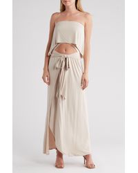 Go Couture - Front Cutout Maxi Dress - Lyst