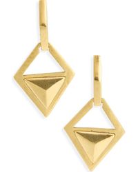 Karine Sultan - Angular Statement Earrings - Lyst