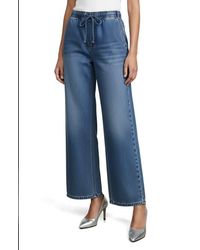 Bebe - The Easy Pull-On Wide Leg Jeans - Lyst