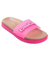 Bebe - Translucent Slide Sandal - Lyst