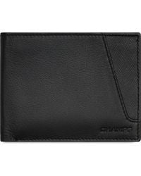 CHAMPS - Iconic Id Flap Leather Bifold Wallet - Lyst