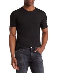 T.R. Premium - Solid V-Neck T-Shirt - Lyst