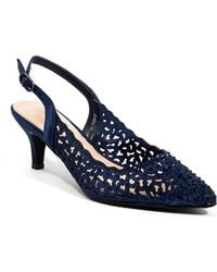 Lady Couture - Rhinestone Laser Cut Slingback Pump - Lyst