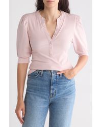 Melrose and Market - Puff Sleeve Knit Top - Lyst
