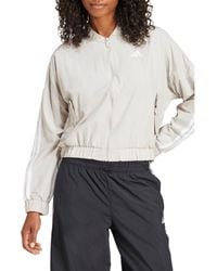 adidas - Essentials 3-Stripes Lifestyle Bomber Jacket - Lyst