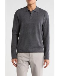 Robert Barakett - Daniel Long Sleeve Polo Sweater - Lyst