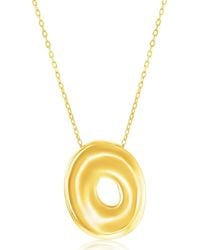 Simona - Bubble Initial Pendant Necklace - Lyst