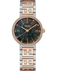 Fendi - Forever Two-Tone Diamond Bracelet Watch, 29Mm - Lyst