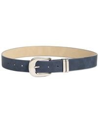 Steve Madden - Puffy Buckle Leather Belt - Lyst
