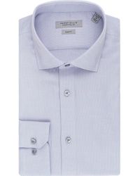 Perry Ellis - Royal Oxford Slim Fit Stretch Cotton Dress Shirt - Lyst