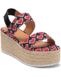 love moschino platform sandals