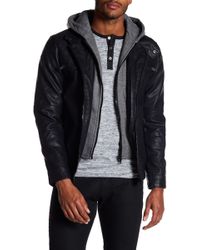 indigo star leather jacket