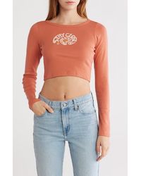 Billabong - Close To You Long Sleeve Graphic Top - Lyst