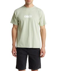 Obey - Cotton Graphic Logo Tee - Lyst