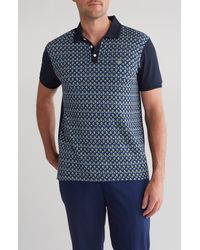 Original Penguin - Diamond Jacquard Cotton Polo Shirt - Lyst