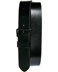 AllSaints - Bevel Edge Leather Belt - Lyst