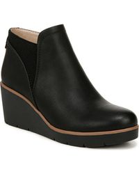 Naturalizer - Wedge Faux Leather Booties - Lyst