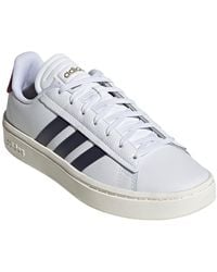 adidas Originals Leather Court Vantage Trainers In Navy S76197 in Blue for  Men | Lyst