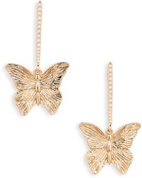 Nordstrom - Imitation Pearl Butterfly Drop Earrings - Lyst